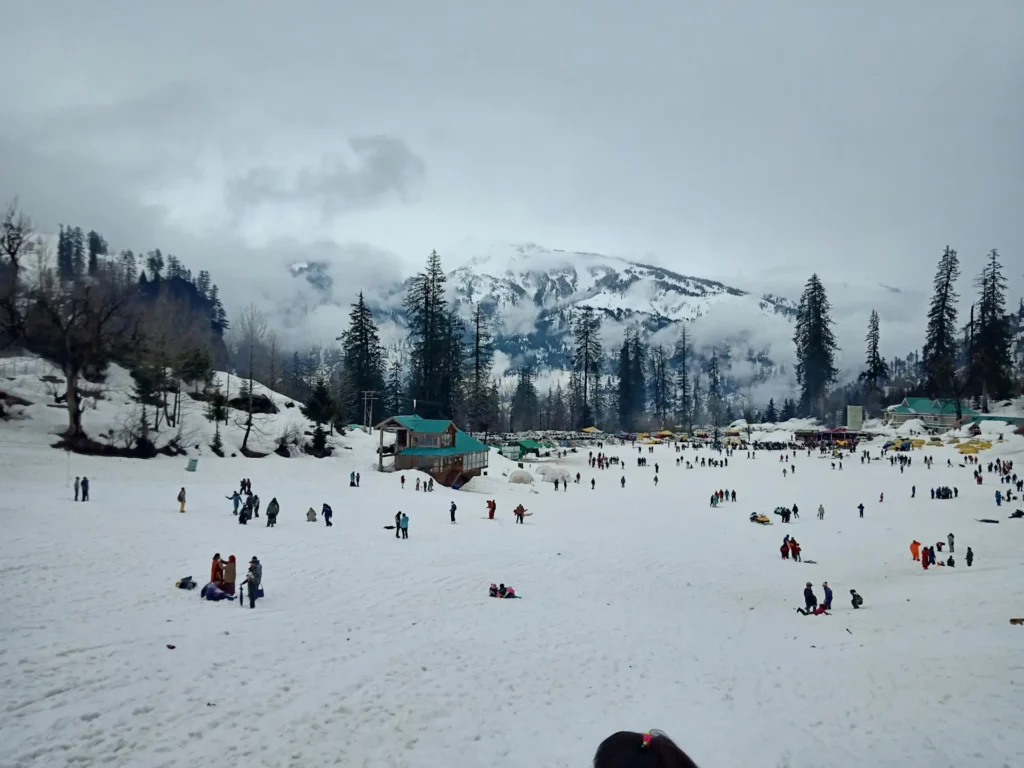 solang valley in snow